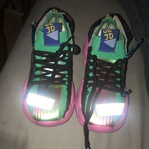 Woman designer shoes.